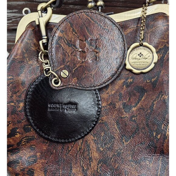 Patricia Nash Animal Abstract 10th Anniversary Edition Leather Crossbody Bag - Picture 6 of 16